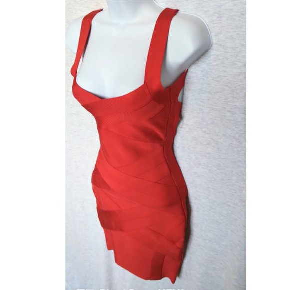 NWT House of CB Jennifer Cross Back Bandage Dress - Picture 5 of 8